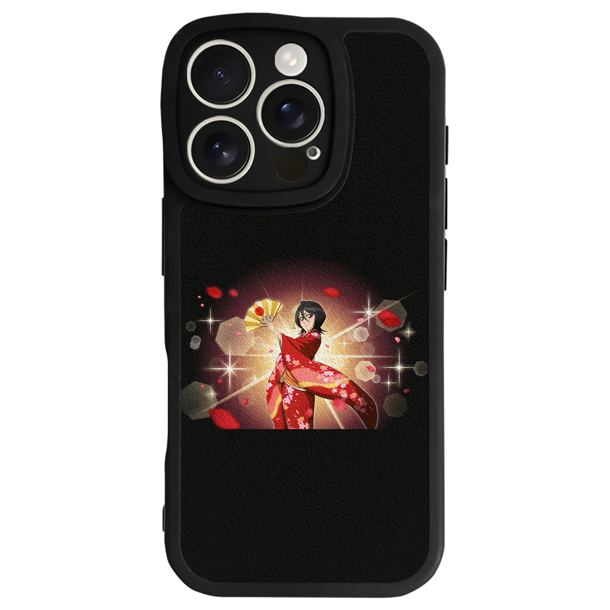 （画像用） ブリーチ 朽木ルキア BLEACH Kuchiki Rukia 【iPhone 16シリーズ対応】シリコンスマホケース（レザー調） 材質：シリコン